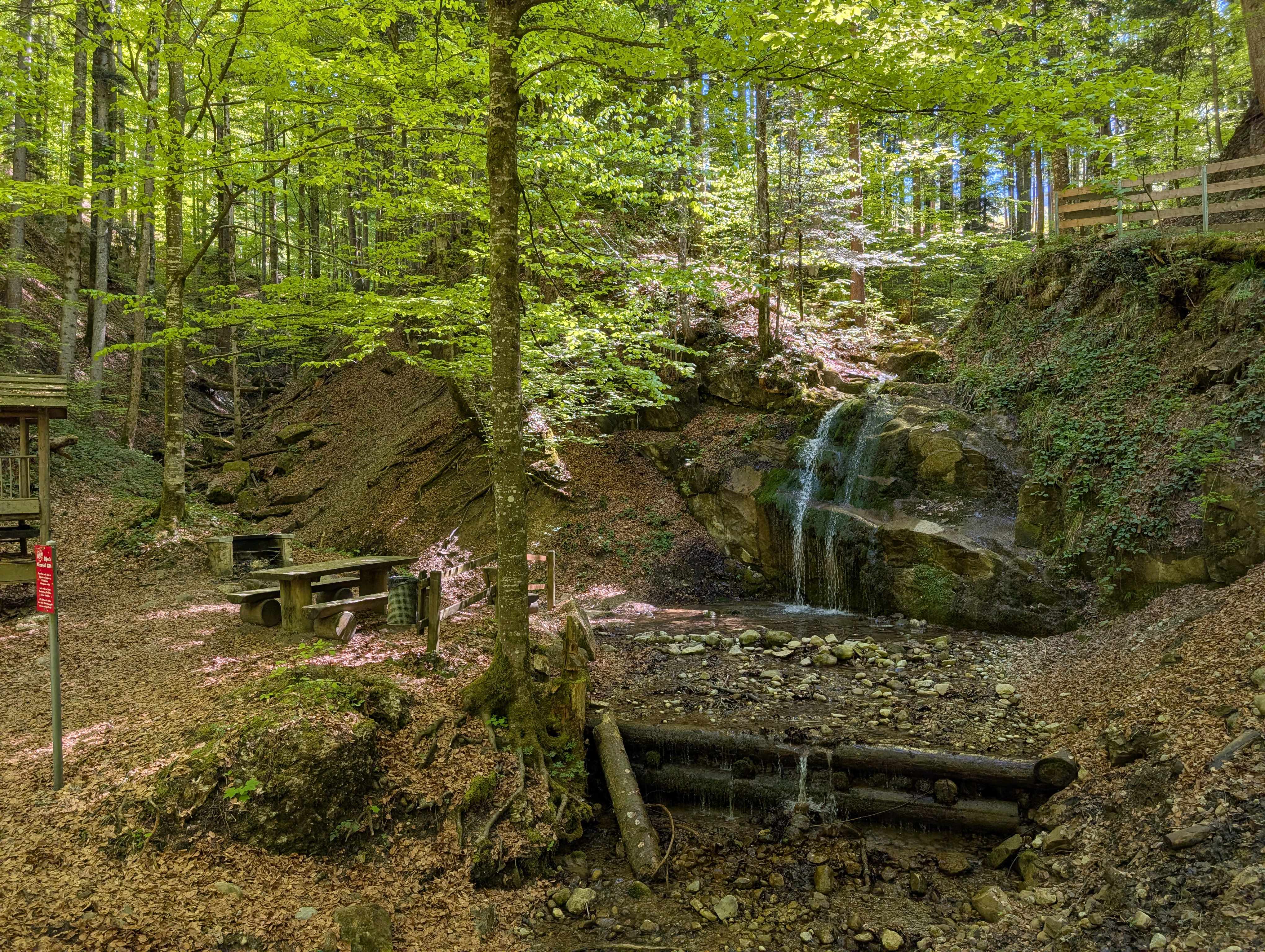 Feuerstelle Wasserfall