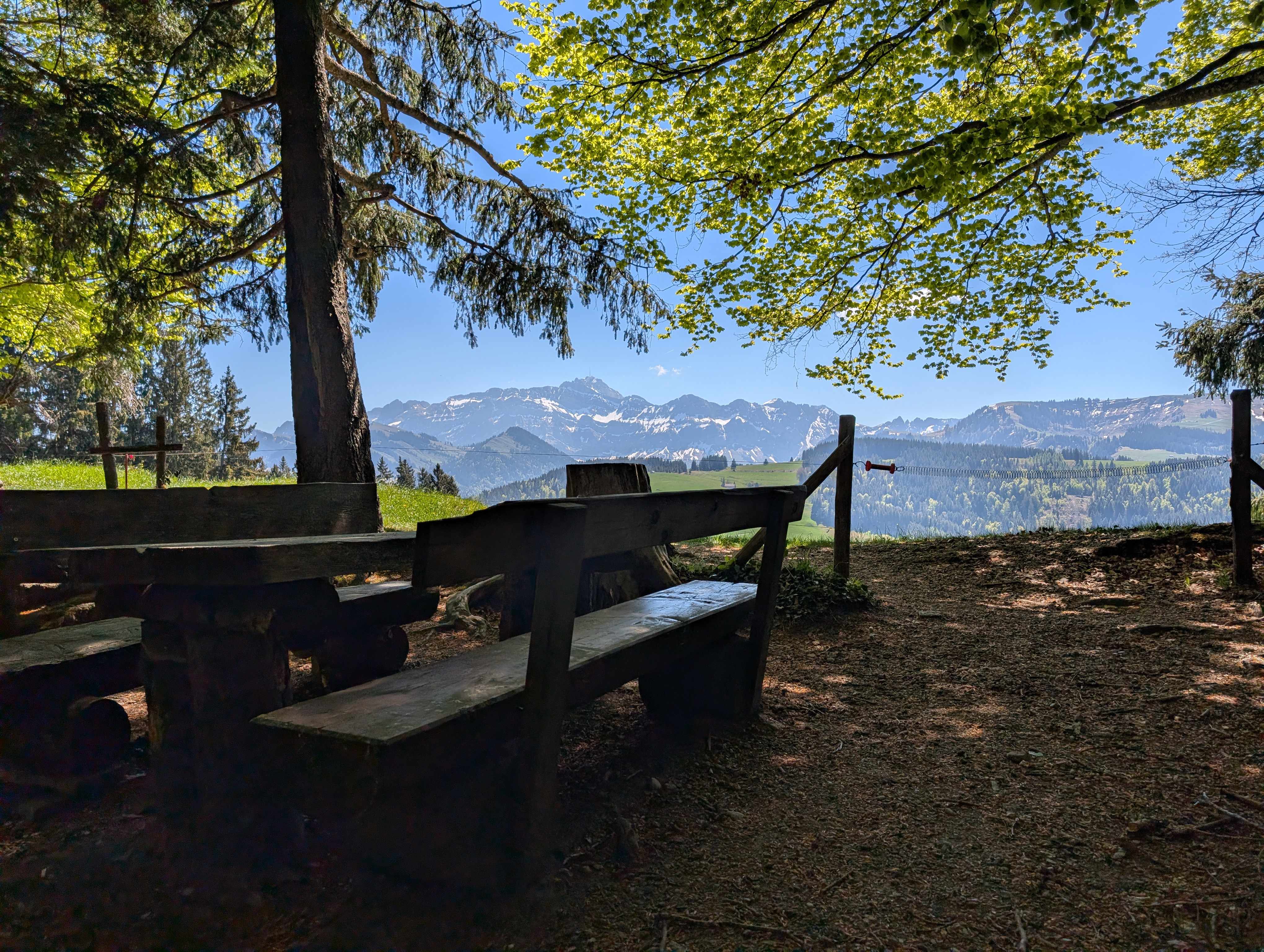 Feuerstelle Schweizer Familie